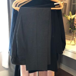 Ann Taylor gray straight leg work pants